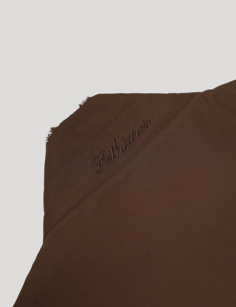 Fur Lined Gilet | Brown