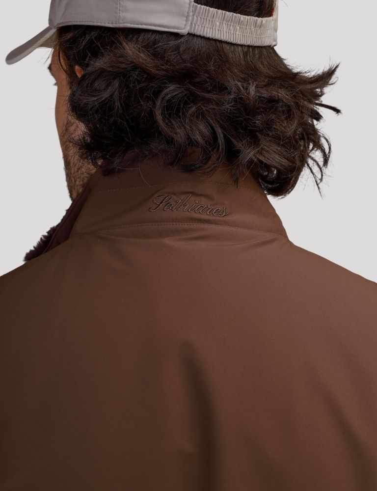 Fur Lined Gilet | Brown