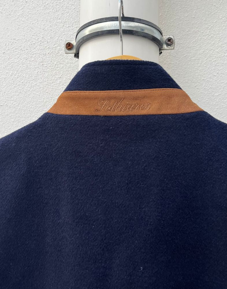 Navy Reversible Wool Gilet