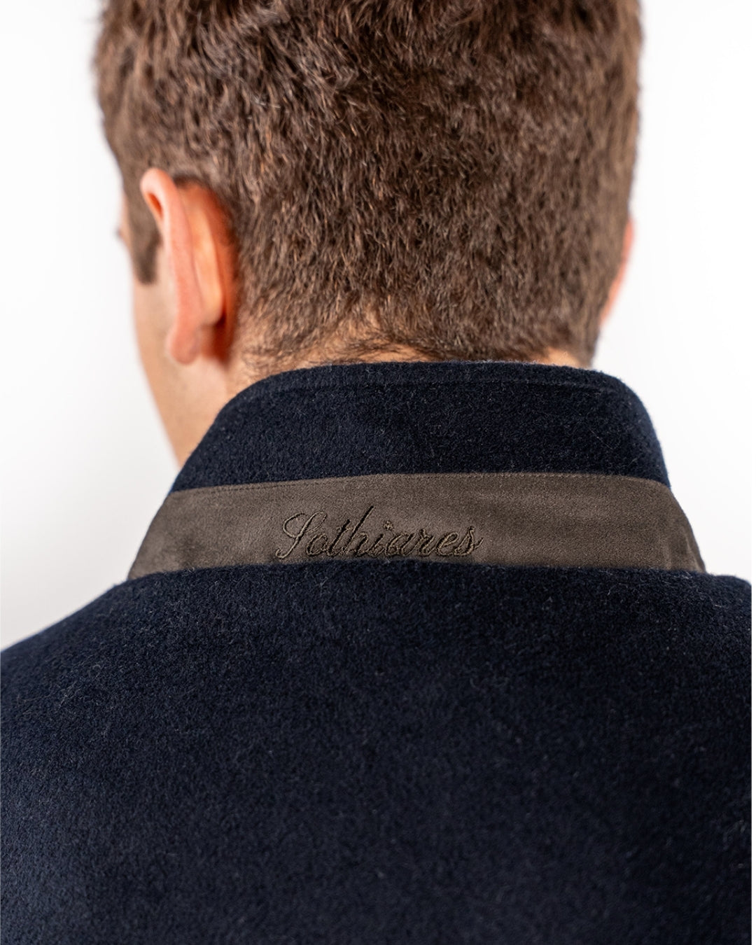 Reversible Wool Gilet | Navy/Grey