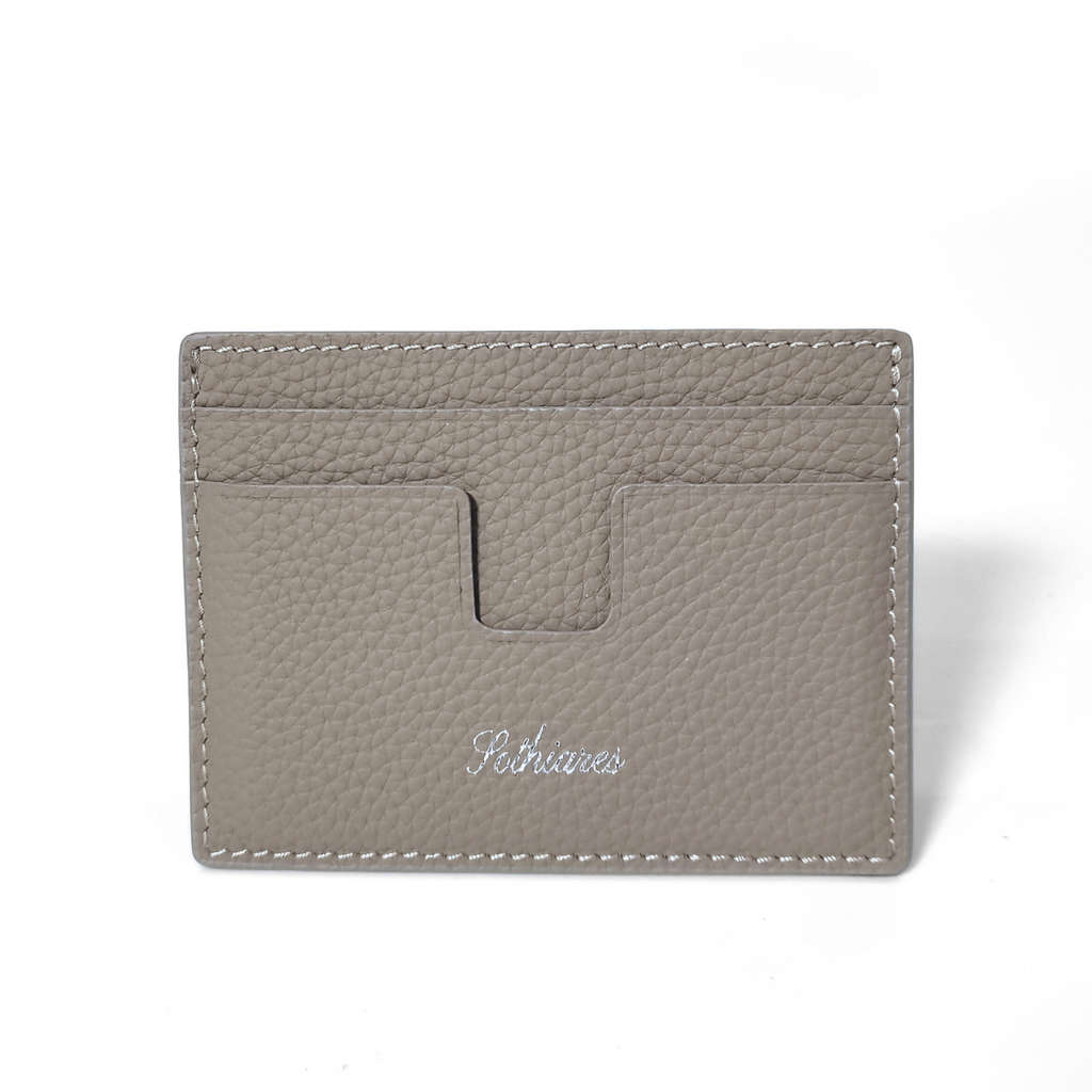 Sothiares Taupe Leather Cardholder