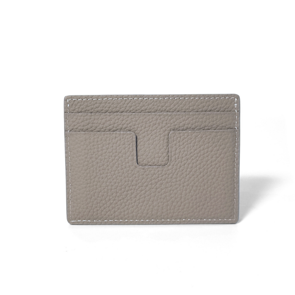 Sothiares Taupe Leather Cardholder