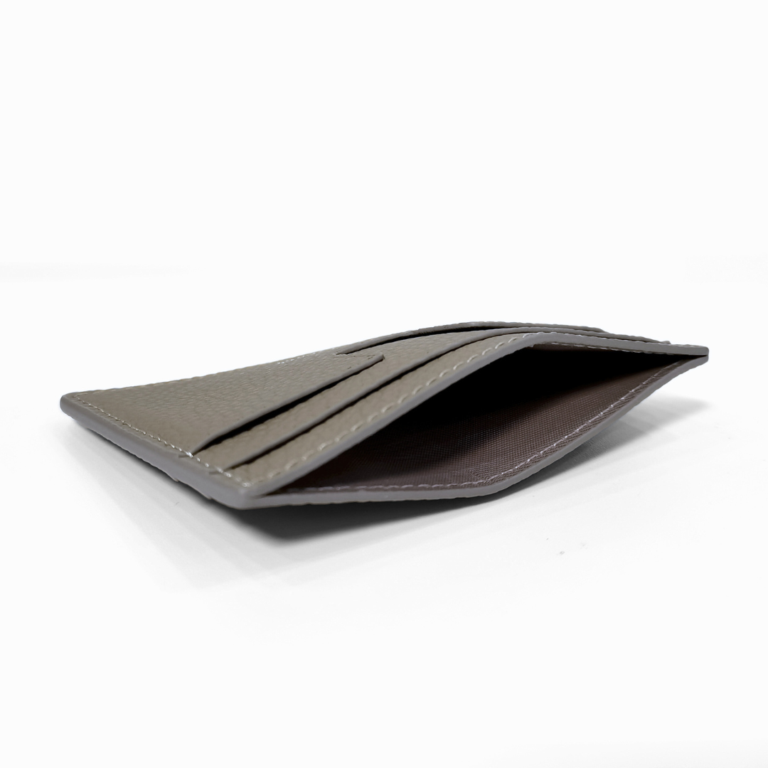 Sothiares Taupe Leather Cardholder