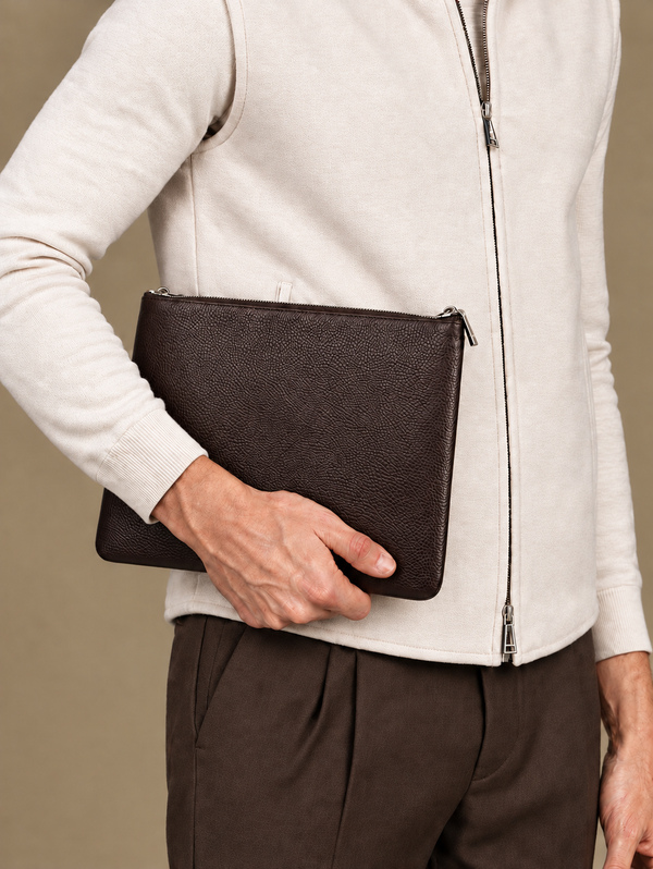 Grain Leather Pouch