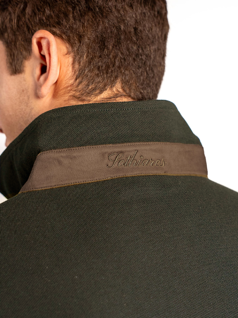 One-Piece Cotton polo | Military Green