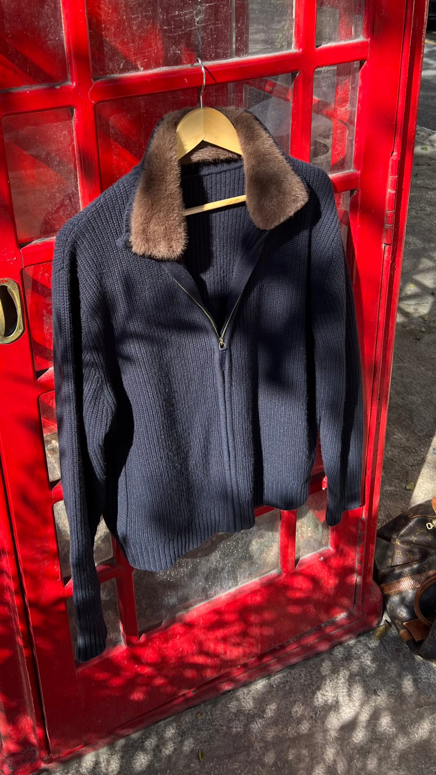 Fur Lined Wool Blouson