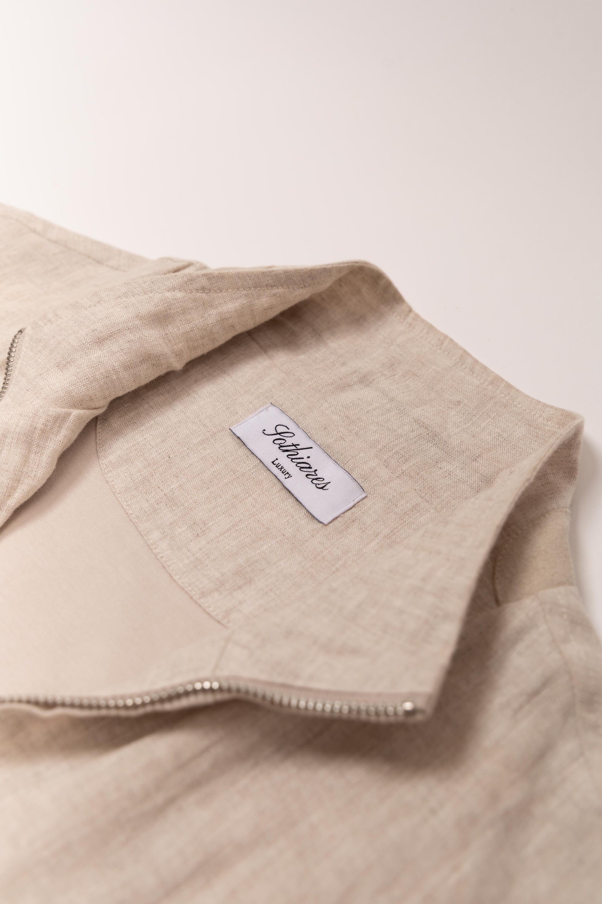 Beige Linen vest
