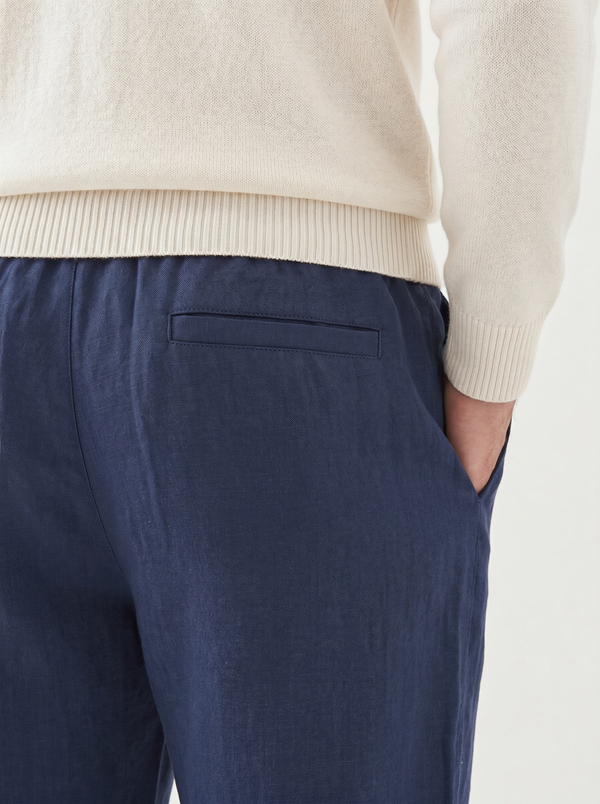 Linen trousers | Navy