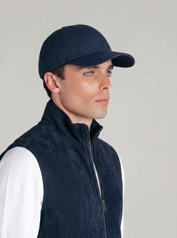 Linen Cap | Navy