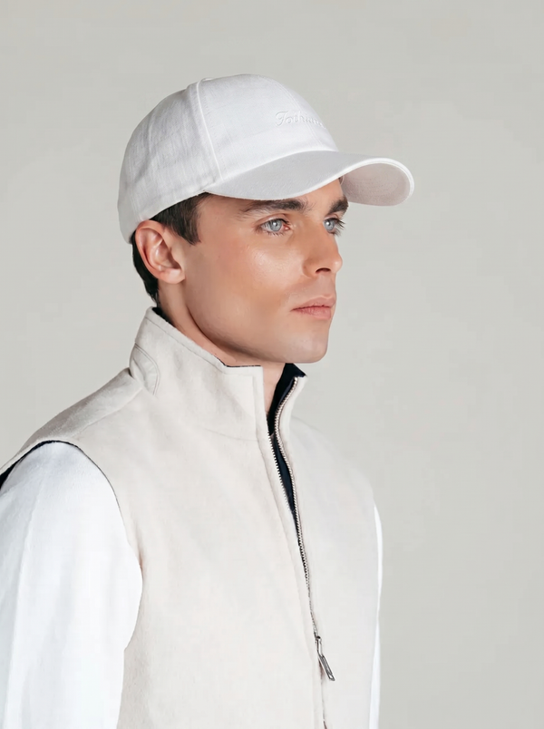 Linen Cap | White