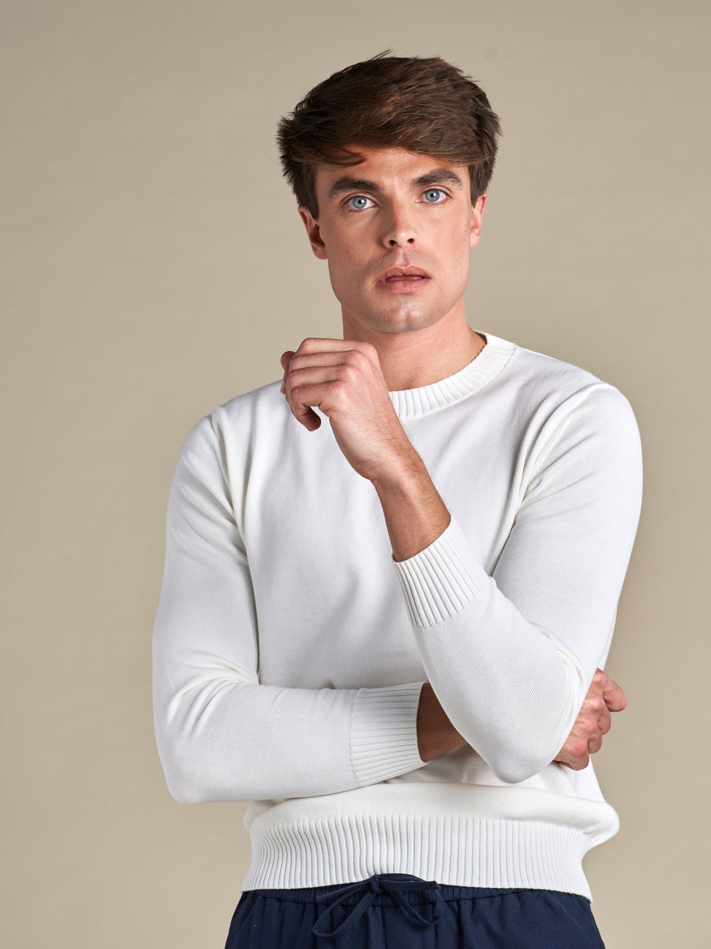 Classic Cotton Crewneck | Off-White