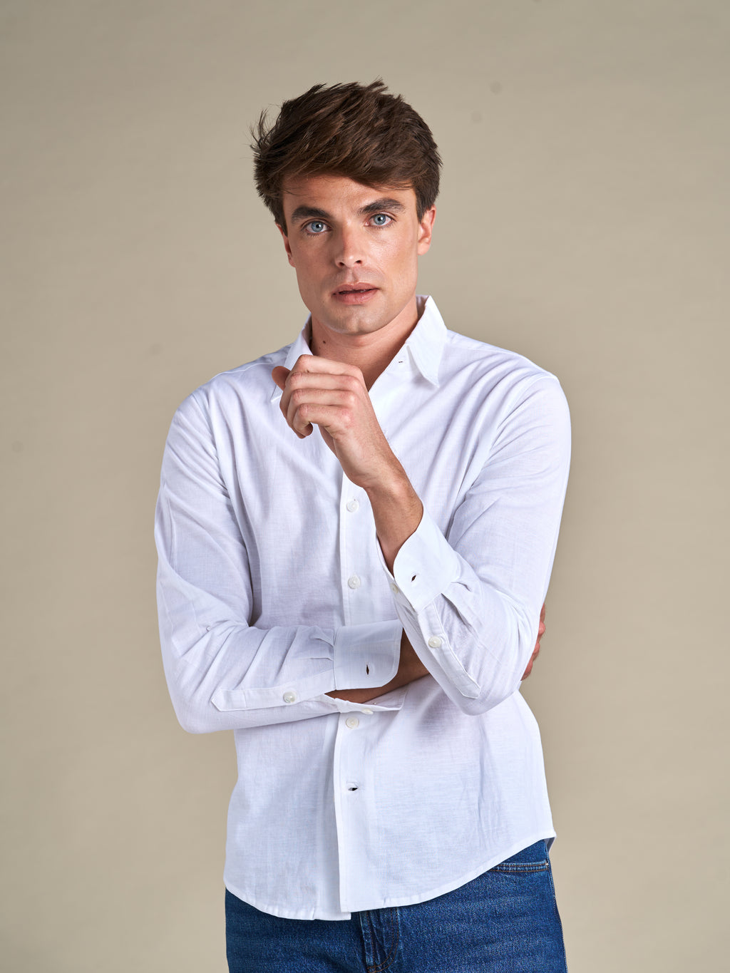 Portofino Linen Shirt | White