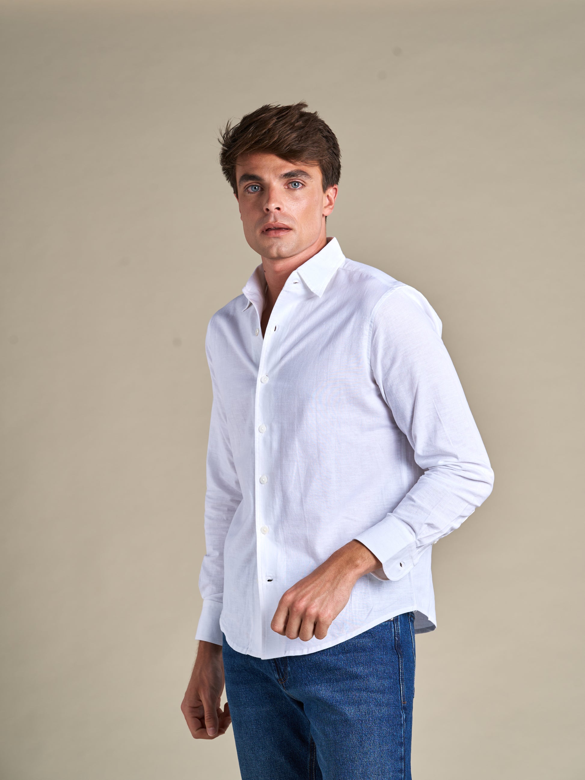 Portofino Linen Shirt | White