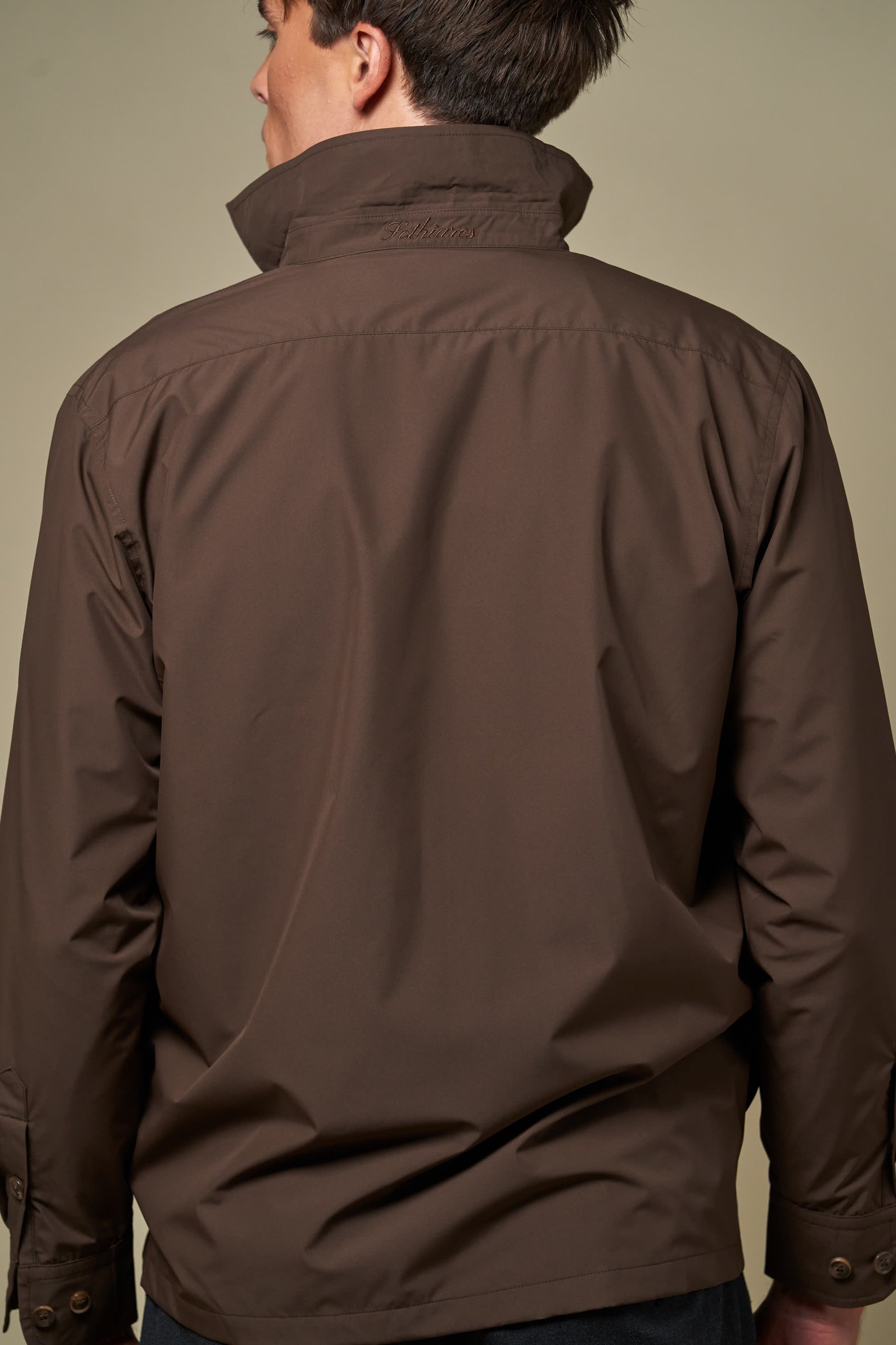 Polyester Overshirt | Brown
