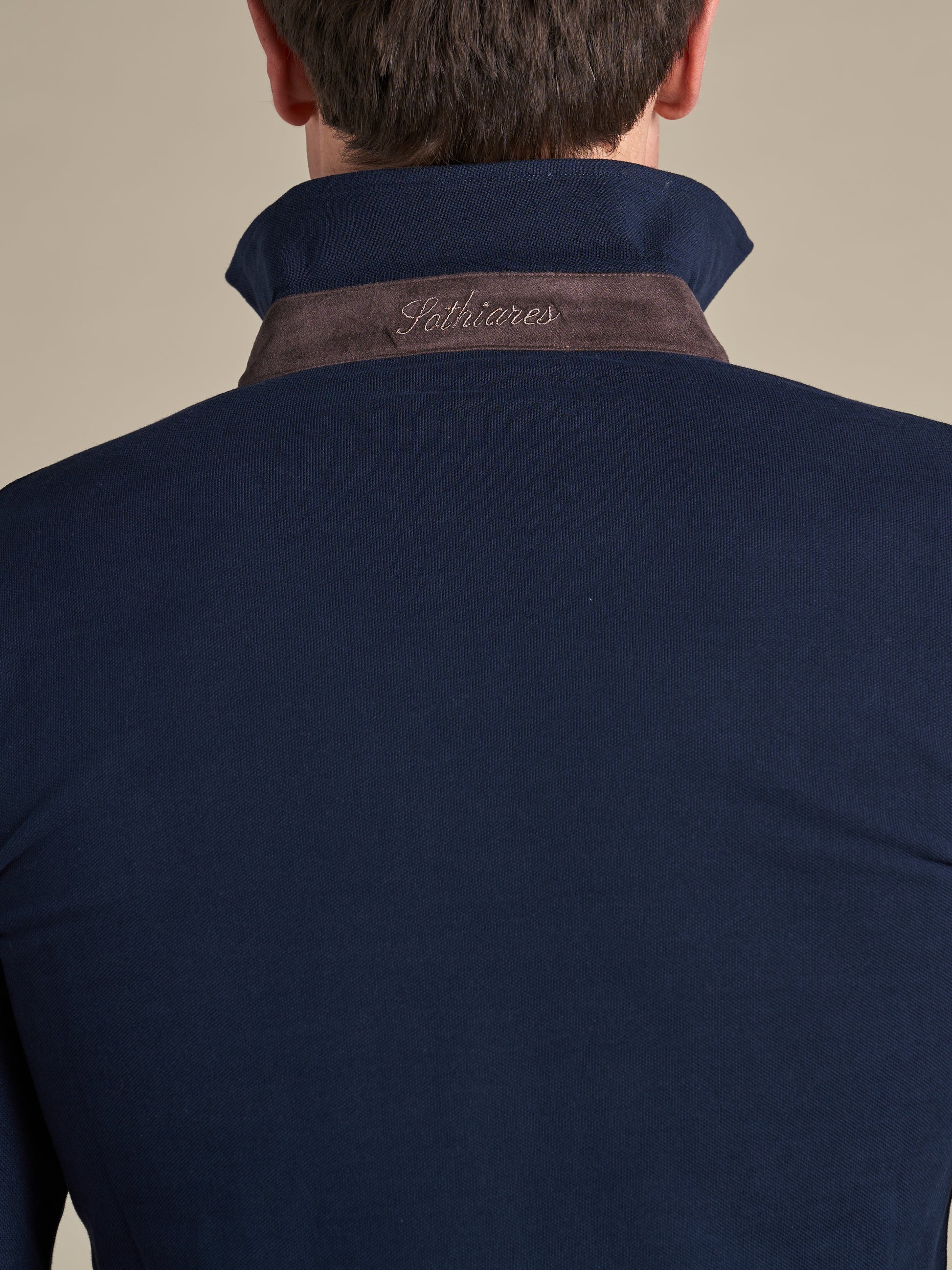 One-Piece Collar Polo | Navy