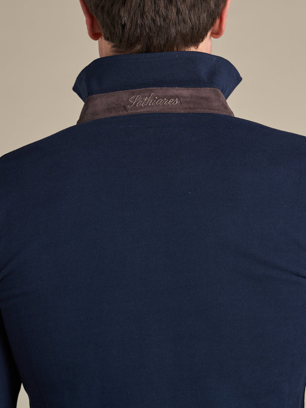 One-Piece Collar Polo | Navy