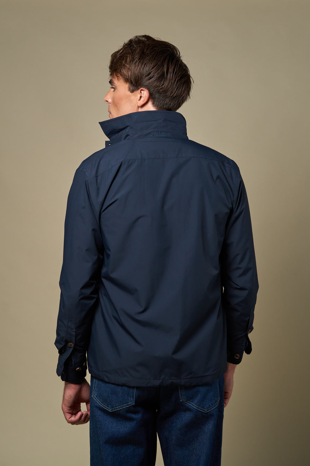 Polyester Overshirt | Navy