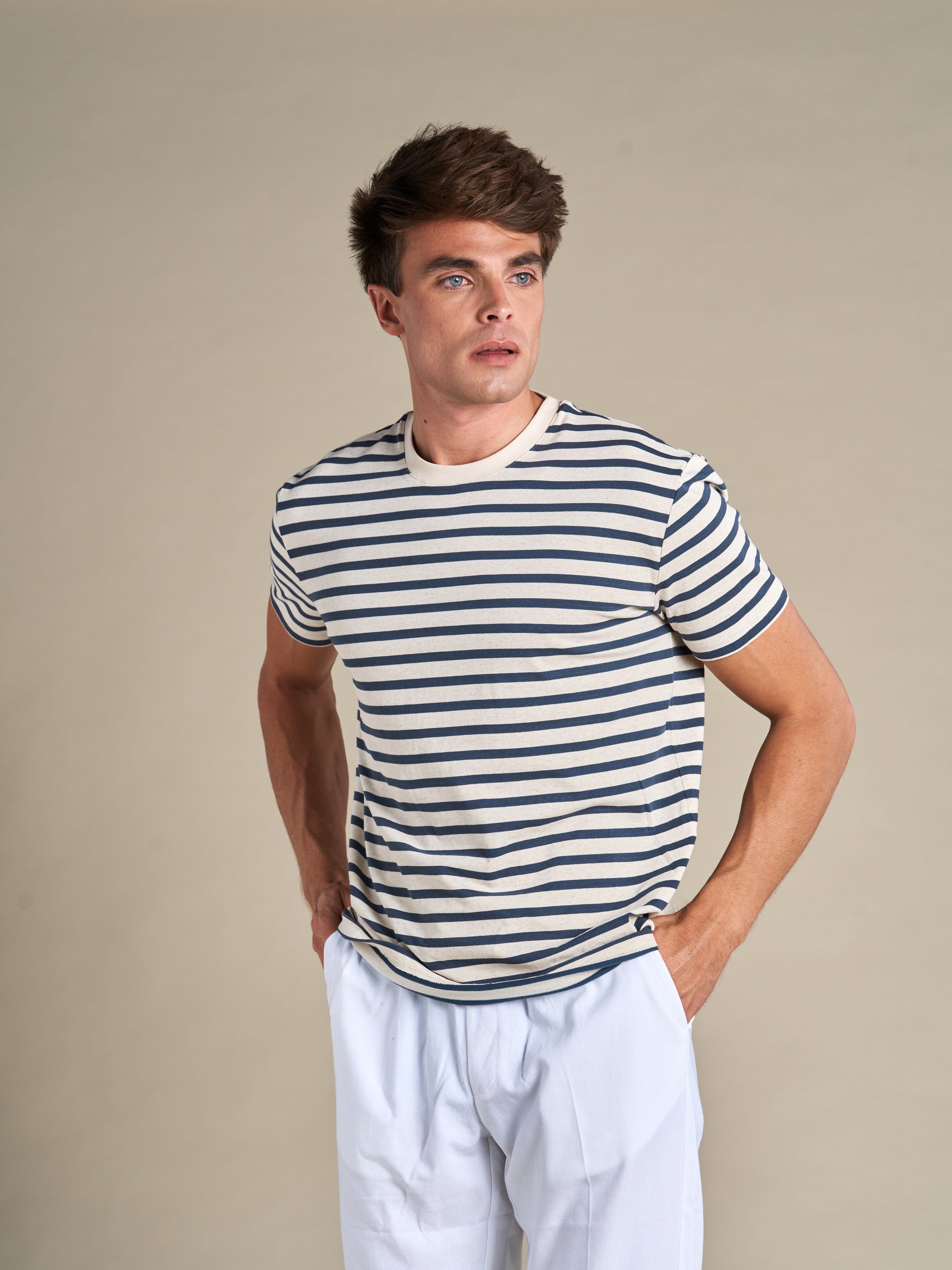 Breton striped Cotton-Linen T-shirt