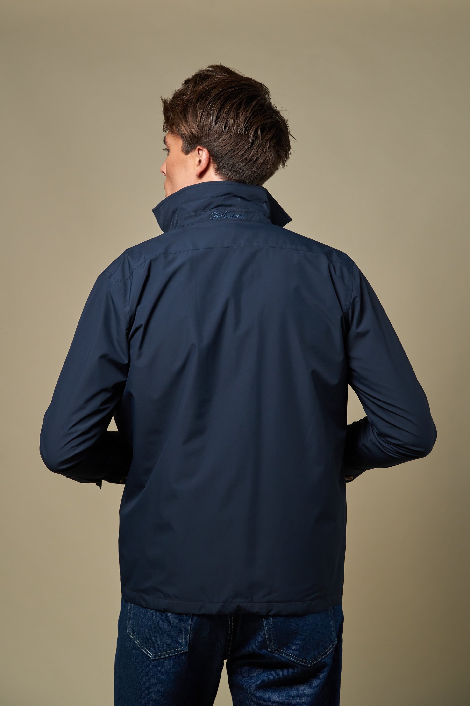 Polyester Overshirt | Navy