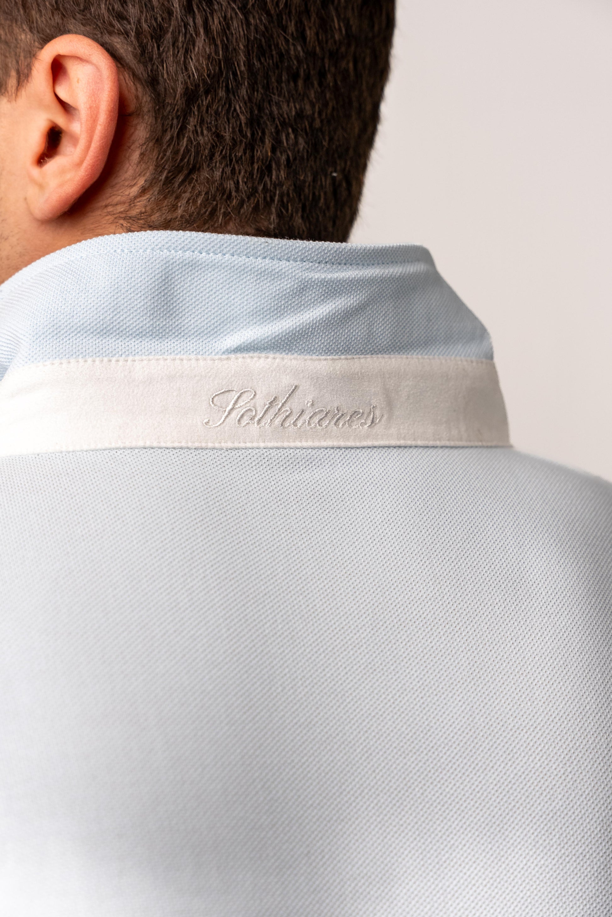 One-Piece Cotton polo | Light Blue