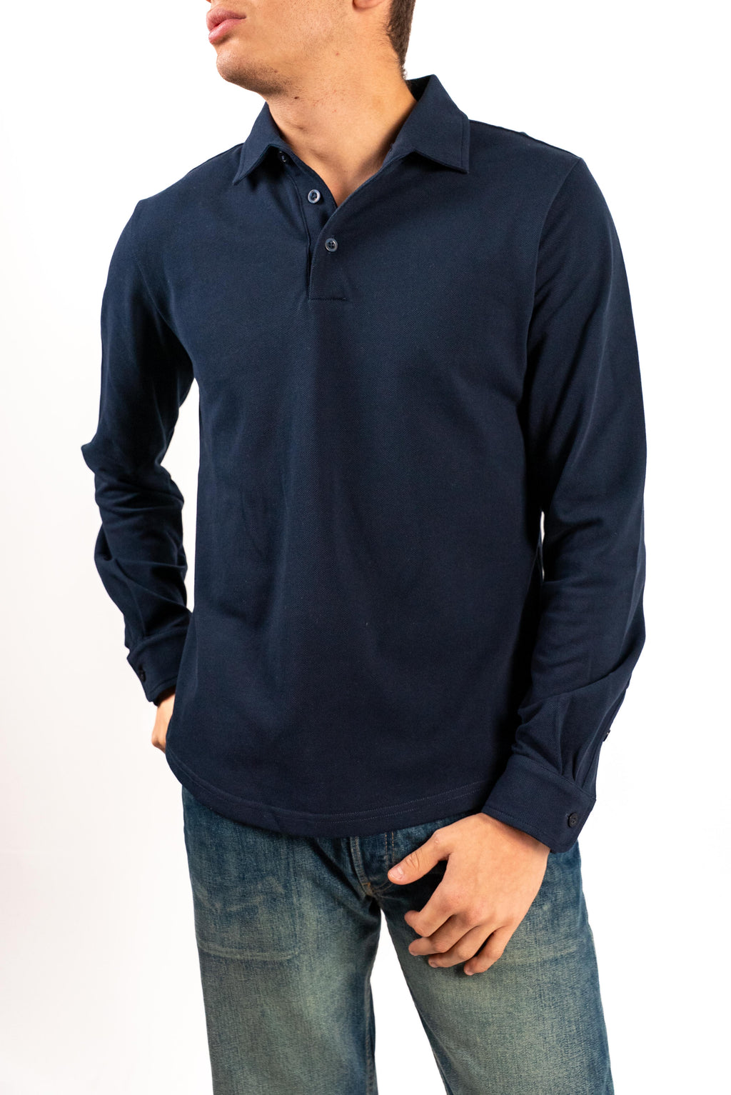 One Piece Collar Polo Longsleeve