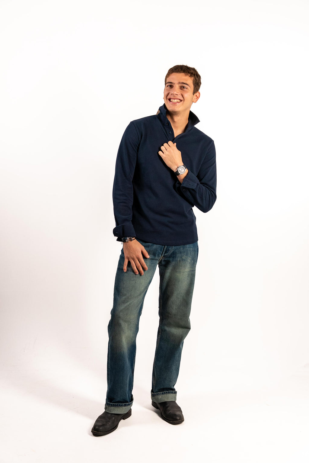 One Piece Collar Polo Longsleeve