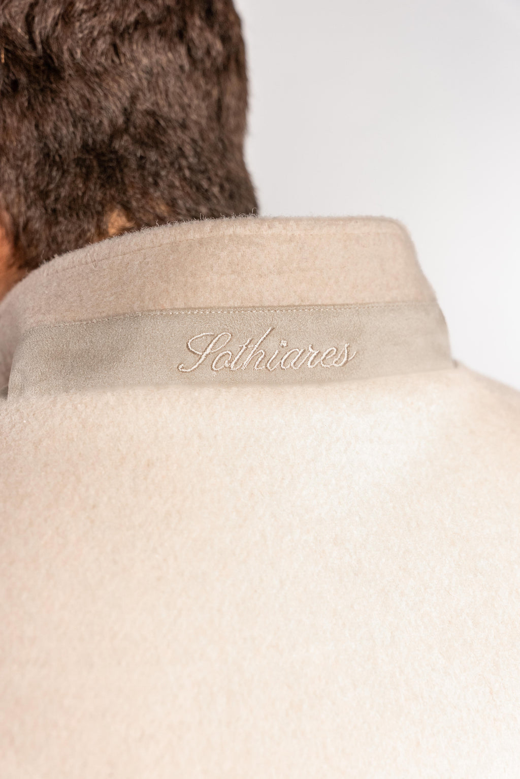 Reversible Wool Gilet | Beige/Navy