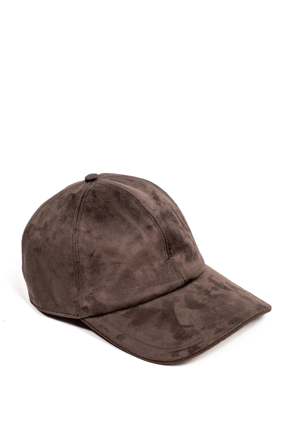 Brown Suede Cap