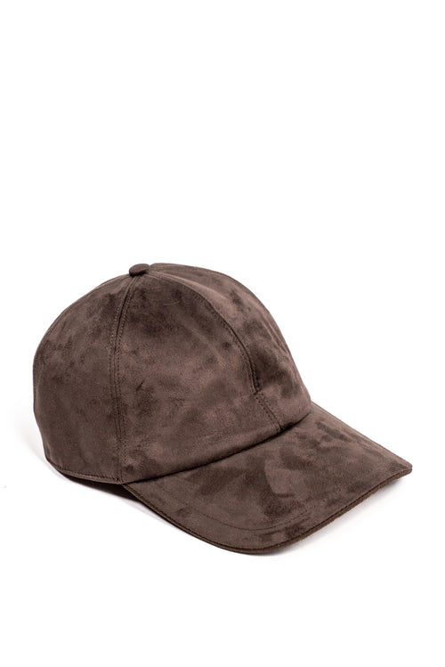 Brown Suede Cap