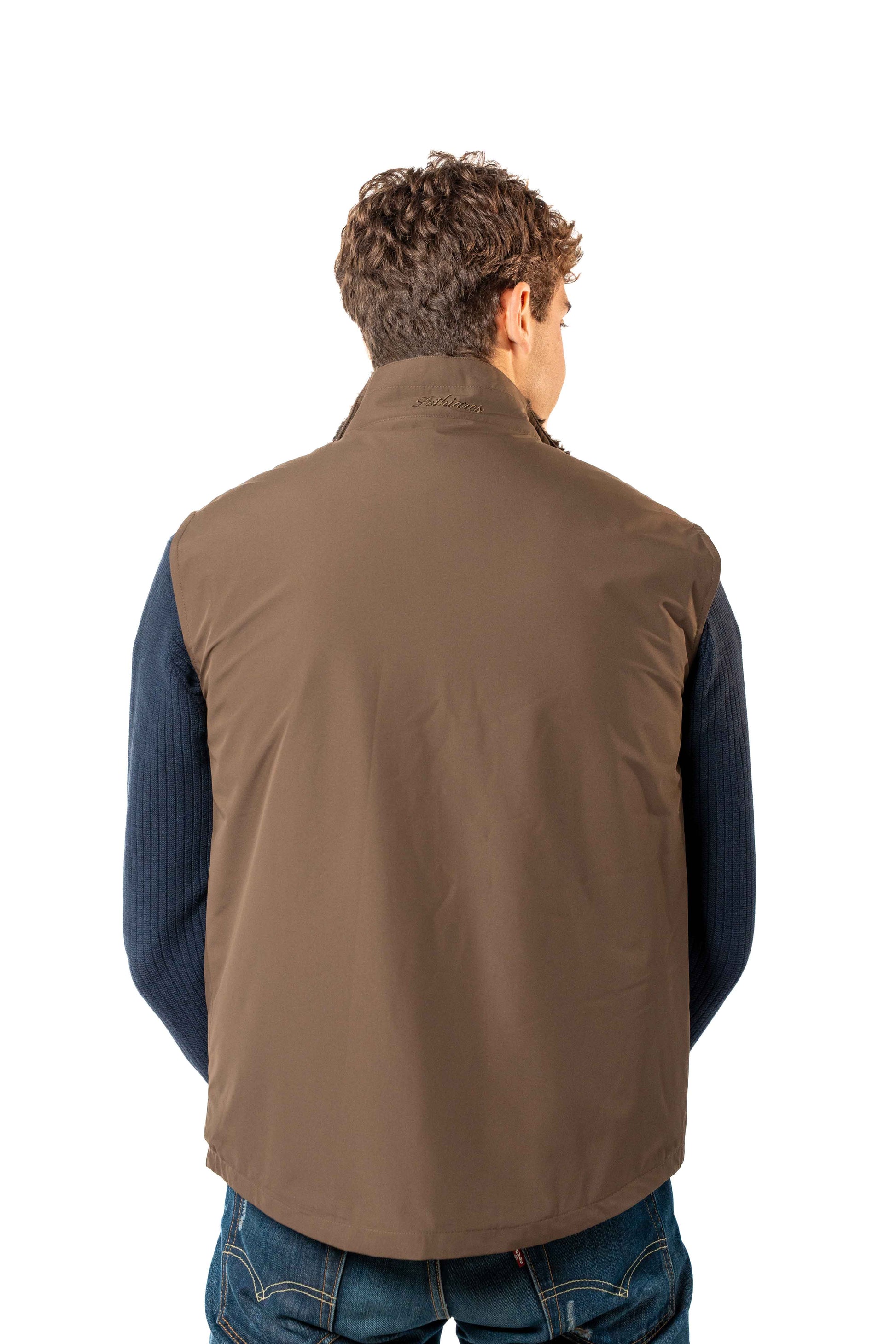 Fur Lined Gilet | Brown