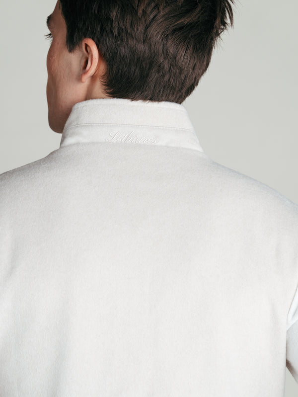 Reversible Wool Gilet | Beige/Navy