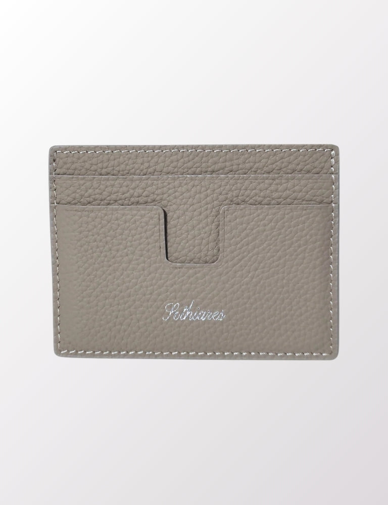 Sothiares Taupe Leather Cardholder