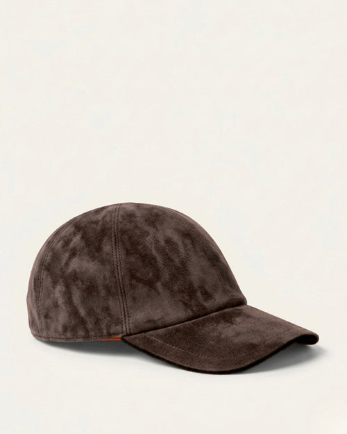 Brown Suede Cap