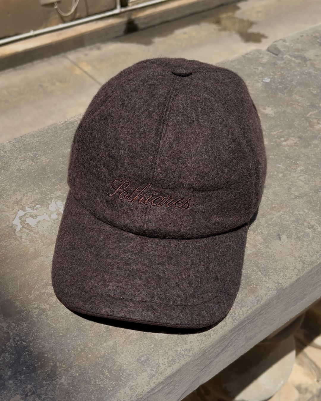 Brown Wool Cap
