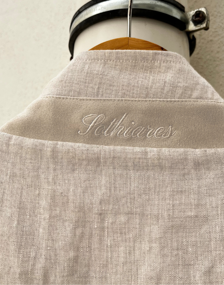 Beige Linen vest