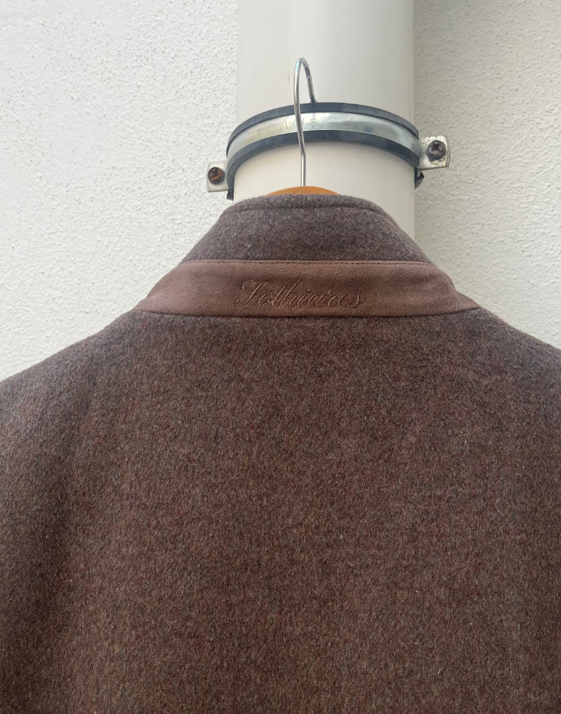Brown Reversible Wool Gilet